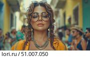 Experience the lively atmosphere of a bustling street celebration filled with fashion, music, and a diverse crowd enjoying the summer festivities. Стоковое AI-видео, аниматор Данила Большаков / Фотобанк Лори