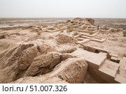 Ruins of ancient Toprak-Kala fortress (2022 год). Стоковое фото, фотограф Юлия Белоусова / Фотобанк Лори