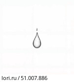 Minimalist teardrop illustration on white background, emotional symbolism. Стоковое AI-изображение, AI-художник Александр Калинин / Фотобанк Лори