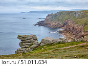 The coastline of the Mayon cliff at the end of the Penwith peninsula. Cornwall. England. GB. (2009 год). Стоковое фото, фотограф Сергей Пристяжнюк (Serg Zastavkin) / Фотобанк Лори