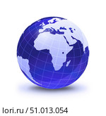 Stylized Earth globe with grid, showing Africa and eastern Europe. Стоковое фото, фотограф Leonello Calvetti/Stocktrek Images / ТАСС / Фотобанк Лори