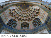 The Abdulaziz-Khan Madrasah in Bukhara (2022 год). Стоковое фото, фотограф Юлия Белоусова / Фотобанк Лори