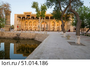 Bolo Haouz Mosque in Bukhara (2022 год). Стоковое фото, фотограф Юлия Белоусова / Фотобанк Лори
