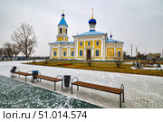 Село Суерка. Храм во имя преподобного Серафима Саровского и Чудотворного образа Смоленской иконы Божией матери. Тюменская область (2018 год). Стоковое фото, фотограф Александр Тараканов / Фотобанк Лори