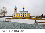 Село Суерка. Храм во имя преподобного Серафима Саровского и Чудотворного образа Смоленской иконы Божией матери. Тюменская область (2018 год). Стоковое фото, фотограф Александр Тараканов / Фотобанк Лори
