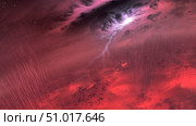 Conceptual image of what the weather might look like on a brown dwarf star. Стоковое фото, фотограф Stocktrek Images, Inc. / ТАСС / Фотобанк Лори