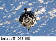 The Soyuz TMA-01M spacecraft. Стоковое фото, фотограф Stocktrek Images, Inc. / ТАСС / Фотобанк Лори
