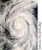 Typhoon Rammasun in the Philippine Sea. Стоковое фото, фотограф Stocktrek Images, Inc. / ТАСС / Фотобанк Лори