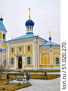 Село Суерка. Церковь во имя преподобного Серафима Саровского. Тюменская область (2018 год). Стоковое фото, фотограф Александр Тараканов / Фотобанк Лори