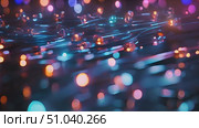 Close-up of illuminated LED lights creating a dazzling array of colors on a reflective surface. Стоковое AI-видео, аниматор Данила Большаков / Фотобанк Лори