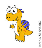 Cute illustration of a Spinosaurus. Стоковое фото, фотограф Stocktrek Images, Inc. / ТАСС / Фотобанк Лори