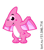 Cute illustration of a pterodactyl. Стоковое фото, фотограф Stocktrek Images, Inc. / ТАСС / Фотобанк Лори