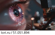 Exploring advanced eye imaging technology and its applications in modern science and healthcare. Стоковое AI-видео, аниматор Сергей Толмачёв / Фотобанк Лори