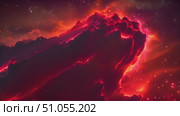 A radiant nebula glows with intense colors against the star-studded cosmos. Стоковое AI-видео, аниматор Данила Большаков / Фотобанк Лори
