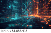 network glitch-transitioning data cluster ai generated. Стоковое AI-изображение, AI-художник Vectorwin / Фотобанк Лори