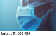 healthcare zooming into surgical mask ai generated. Стоковое AI-изображение, AI-художник Vectorwin / Фотобанк Лори