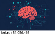 mri scanning brain ai generated. Стоковое AI-изображение, AI-художник Vectorwin / Фотобанк Лори