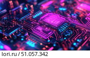 cybersecurity glitch-transitioning microchip ai generated. Стоковое AI-изображение, AI-художник Vectorwin / Фотобанк Лори