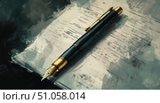 journaling sliding pen and paper ai generated. Стоковое AI-изображение, AI-художник Vectorwin / Фотобанк Лори