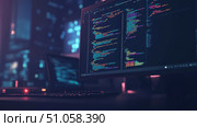 syntax scanning code editor ai generated. Стоковое AI-изображение, AI-художник Vectorwin / Фотобанк Лори
