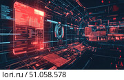 automation collapsing technology interface ai generated. Стоковое AI-изображение, AI-художник Vectorwin / Фотобанк Лори