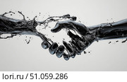 agreement disintegrating handshake ai generated. Стоковое AI-изображение, AI-художник Vectorwin / Фотобанк Лори
