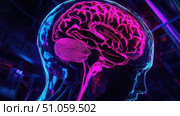 ct disassembling brain scan ai generated. Стоковое AI-изображение, AI-художник Vectorwin / Фотобанк Лори