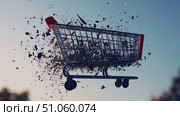 checkout disintegrating shopping cart ai generated. Стоковое AI-изображение, AI-художник Vectorwin / Фотобанк Лори
