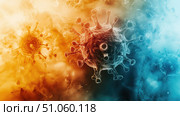 outbreak exploding view of pandemic simulation ai generated. Стоковое AI-изображение, AI-художник Vectorwin / Фотобанк Лори