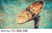 alignment elevating satellite dish ai generated. Стоковое AI-изображение, AI-художник Vectorwin / Фотобанк Лори