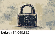 iteration looping lock ai generated. Стоковое AI-изображение, AI-художник Vectorwin / Фотобанк Лори
