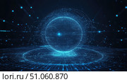 technology expanding hologram ai generated. Стоковое AI-изображение, AI-художник Vectorwin / Фотобанк Лори