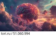 neuroscience elevating ai brain scan ai generated. Стоковое AI-изображение, AI-художник Vectorwin / Фотобанк Лори
