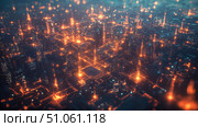 innovation lighting up supply chain map ai generated. Стоковое AI-изображение, AI-художник Vectorwin / Фотобанк Лори