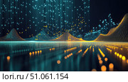 analytics illuminating data lake ai generated. Стоковое AI-изображение, AI-художник Vectorwin / Фотобанк Лори