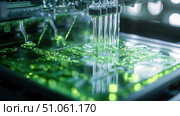biotechnology growing biochip ai generated. Стоковое AI-изображение, AI-художник Vectorwin / Фотобанк Лори