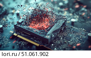 instability disintegrating gpu ai generated. Стоковое AI-изображение, AI-художник Vectorwin / Фотобанк Лори