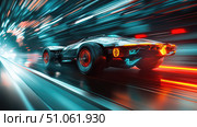 engine zooming car ai generated. Стоковое AI-изображение, AI-художник Vectorwin / Фотобанк Лори