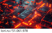 innovation splitting glowing circuitry ai generated. Стоковое AI-изображение, AI-художник Vectorwin / Фотобанк Лори