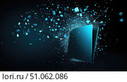 vanish dissolving folder ai generated. Стоковое AI-изображение, AI-художник Vectorwin / Фотобанк Лори