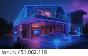 system rotating smart home device ai generated. Стоковое AI-изображение, AI-художник Vectorwin / Фотобанк Лори