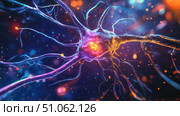 neurotransmitter absorbing neuron ai generated. Стоковое AI-изображение, AI-художник Vectorwin / Фотобанк Лори