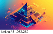 structure transforming pyramid ai generated. Стоковое AI-изображение, AI-художник Vectorwin / Фотобанк Лори