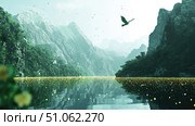 storage flying data lake ai generated. Стоковое AI-изображение, AI-художник Vectorwin / Фотобанк Лори