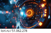 deepfake animating machine vision system ai generated. Стоковое AI-изображение, AI-художник Vectorwin / Фотобанк Лори