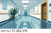 time data stream from hospital hallway ai generated. Стоковое AI-изображение, AI-художник Vectorwin / Фотобанк Лори