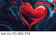 emotion warping heart ai generated. Стоковое AI-изображение, AI-художник Vectorwin / Фотобанк Лори