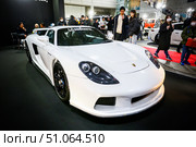 Porsche Carrera GT. Редакционное фото, фотограф Art Konovalov / Фотобанк Лори