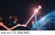 Market trends and global growth visible through data visualization and analysis in a digital environment. Стоковое AI-видео, аниматор Сергей Толмачёв / Фотобанк Лори