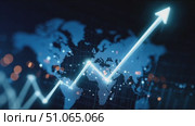 Global market trends analysis illustrating growth patterns in various regions with data visualizations. Стоковое AI-видео, аниматор Сергей Толмачёв / Фотобанк Лори